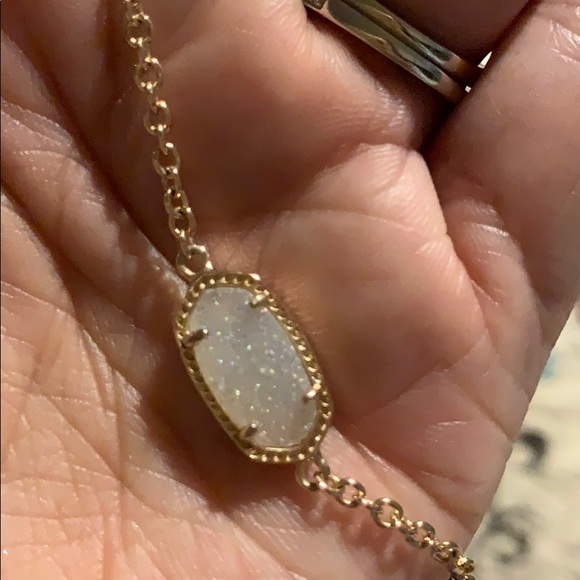 Kendra Scott rose gold iridescent drusy bracelet - Picture 4 of 4